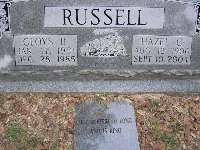 Headstone for Russell, Hazel Clyburn